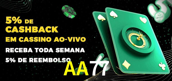 Promoções do cassino ao Vivo AA77